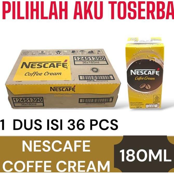 Nescafe Coffee Cream UHT / Kopi Kotak Instan - (1 dus isi 36 @200ml)
