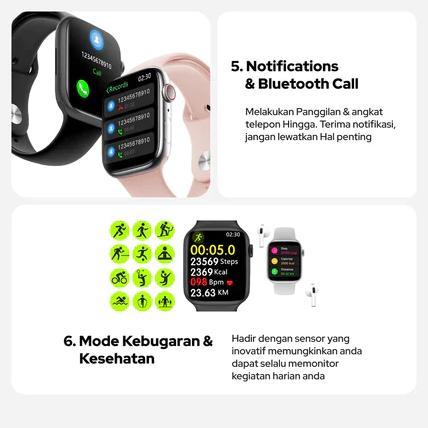 BESTPROMO HUAWEI-SmartWatch S11 SE Mini 38mm Pria Wanita jam amoled Pemantauan Detak Jantung Oksigen