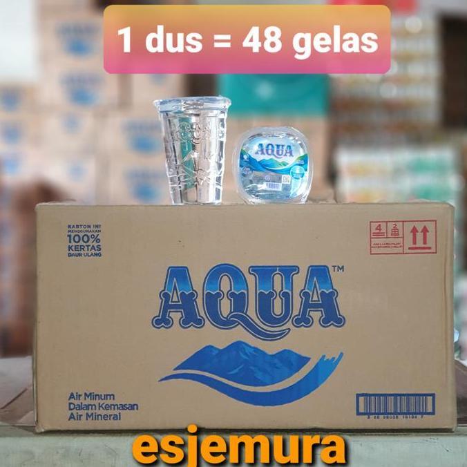 Aqua Gelas per dus / Air mineral