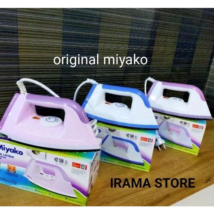Miyako Setrika EI 1008 M Ungu/ Biru/Putih Gosokan Baju Miyako Electric Iron Miyako