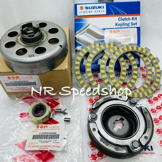 Paket Mangkok Ganda Kampas Ganda Assy Plat Kopling Cage Shogun 125 Sp Shogun 125 R Rr Fl Fd Arashi S