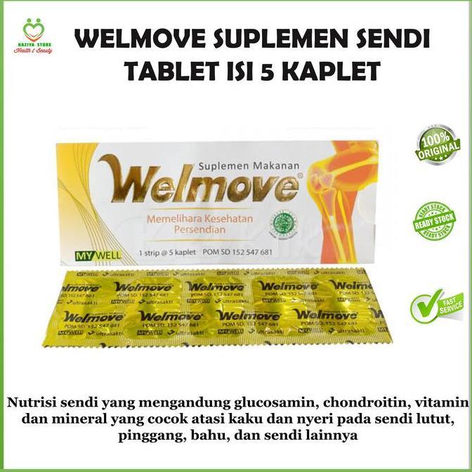 Welmove welmove Nyeri Sendi Lutut isi 5 Kaplet Vitamin Tulang