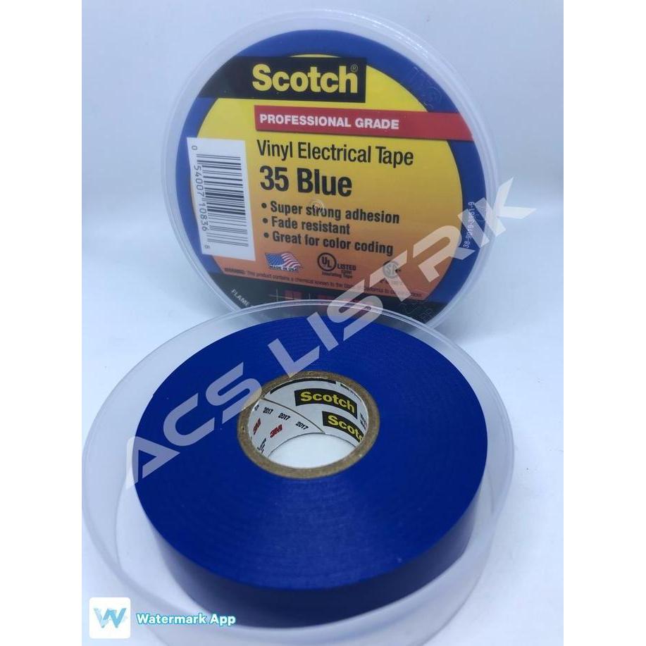 jgrds59_store  - 3M Scotch 35 Vinyl Tape Biru