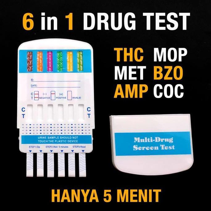 OUTLETMERDEKA8 - DRUG ABUSE TEST TES NARKOBA-6P ALAT TES URIN URINE BNN CEPAT AKURAT