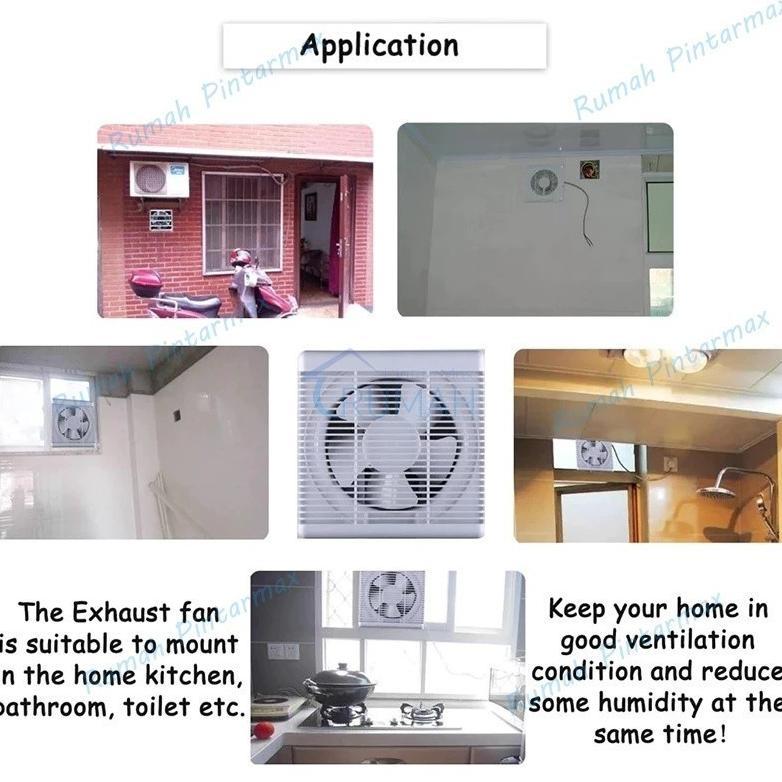 BESTPROMO 6inch WALL EXHAUST HEXOS/HEKSOS FAN DINDING 10" (25 CM) EXHAUST FAN TEMBOK EXHAUST HEXOS/H