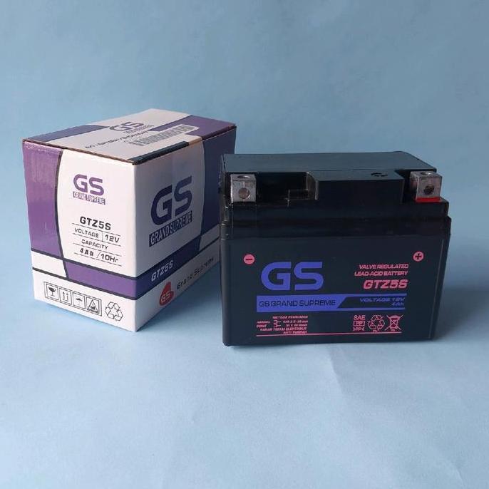 Promo Aki Motor Honda Beat Vario110 Scoopy Revo Absolut GS GTZ5S MF Accu Kering Motorcycle Diskon