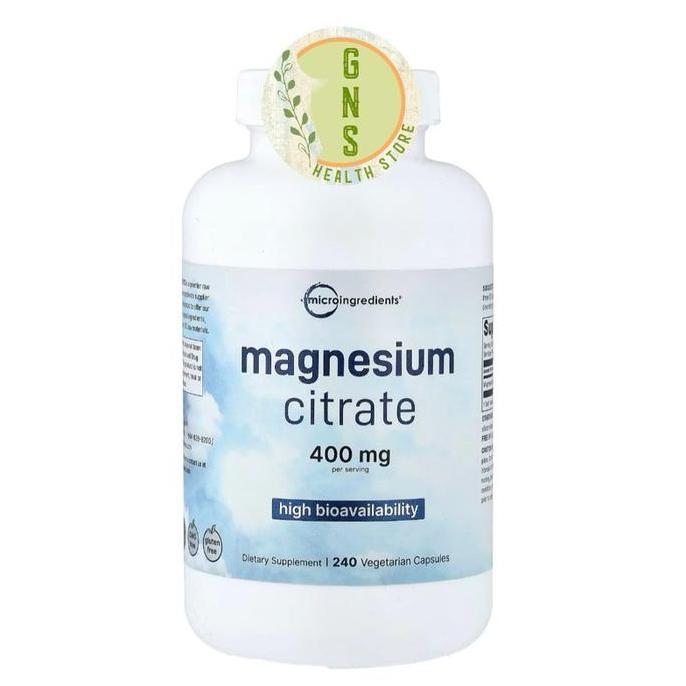 Micro Ingredients Microingredients Magnesium Citrate 400mg 400 mg