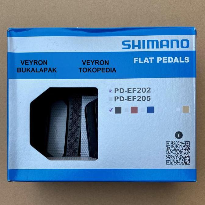 PEDAL SHIMANO EF202 BLACK EF 202 ORIGINAL DAN TERPERCAYA