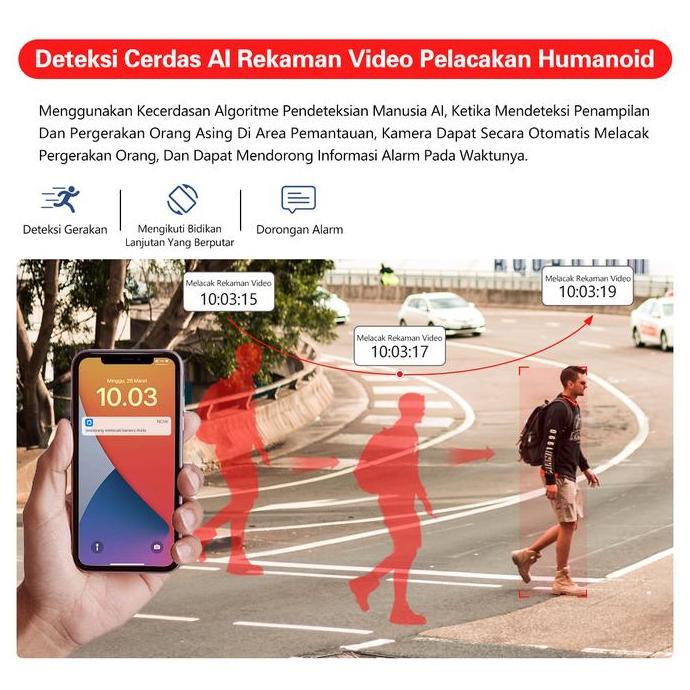 Agent- Xihancam Ip Kamera Colorvu 1080P Ptz Cctv Outdoor Wifi Waterproof Zoom Cctv Wifi Jarak Jauh L