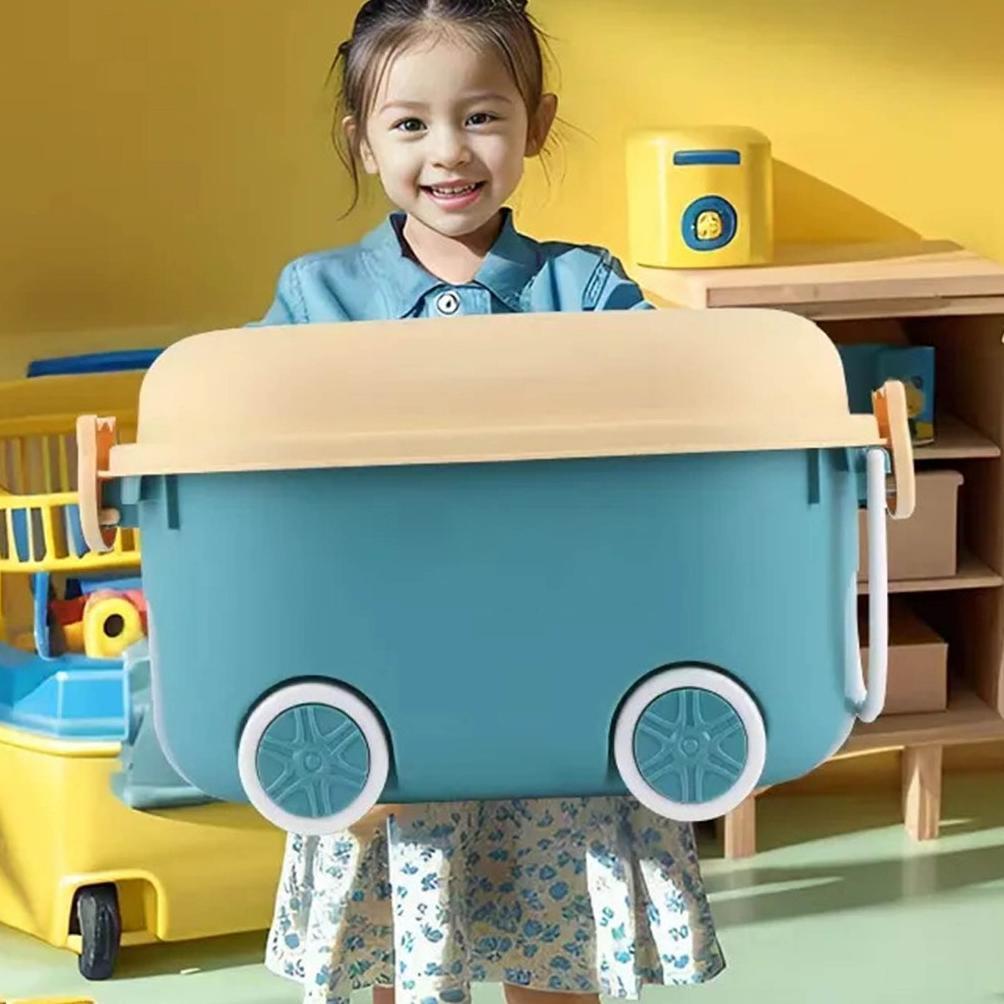 Container Box Plastik Kotak Penyimpanan Mainan Anak Storage Box Anak Dengan Roda Kotak Penyimpanan S