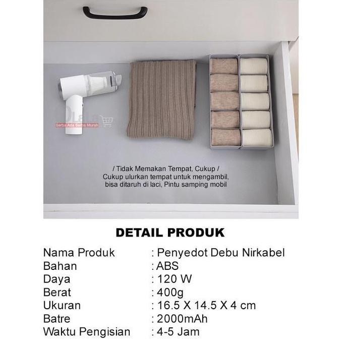 Tritok- Alat Vacum Cleaner / Penyedot Debu Vacuum Wireless Oll-1030 Tanpa Kabel