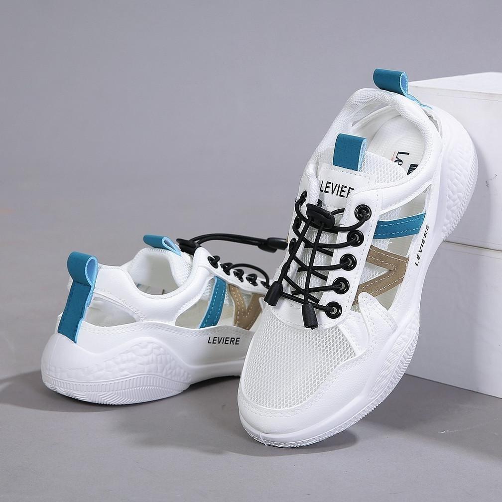 PROMO LVR Jisoo LV0462 Sepatu Sneakers Wanita Putih Trendy