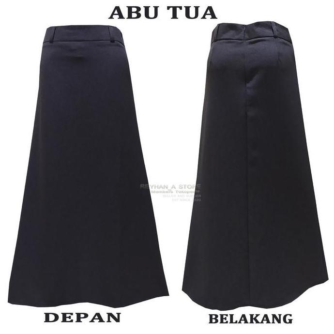 Wmn- Rok Kerja Panjang Hitam A Bahan Formal Kantor / Rok Panjang Bentuk A