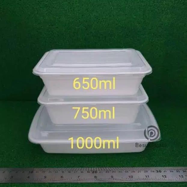 Thinwall Box Putih 750ml / Thinwall Putih kotak thinwall easypack