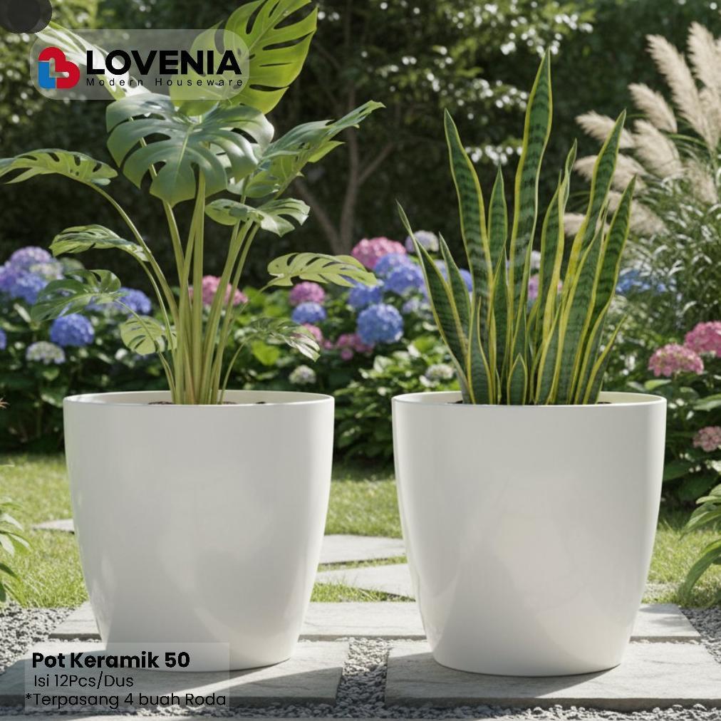 Bisa Cod Lovenia Pot Tanaman Plasik Jumbo Minimalis Pot Besar Model Keramik ><