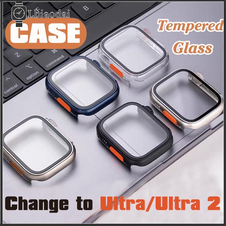 Discount Tempered Glass PC Case Apple Watch Model Upgrade To IWatch Ultra 3 2 49mm 40mm Series 11 10