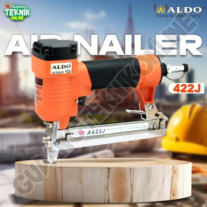 BAJANTEKNO STAPLES TEMBAK ALDO 422J / Mesin Stapler Tembak ALDO 422 J Air Nailler - Alat Paku Staple