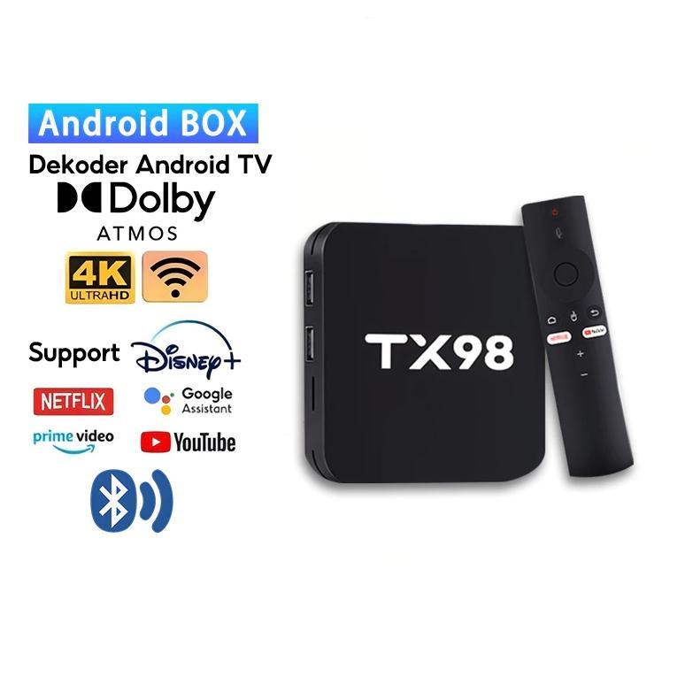BEST SALE Bluetooth TV Box Android TX98 16g+256GB Full Channel Wifi Voice Control Netflix/Youtube 5-