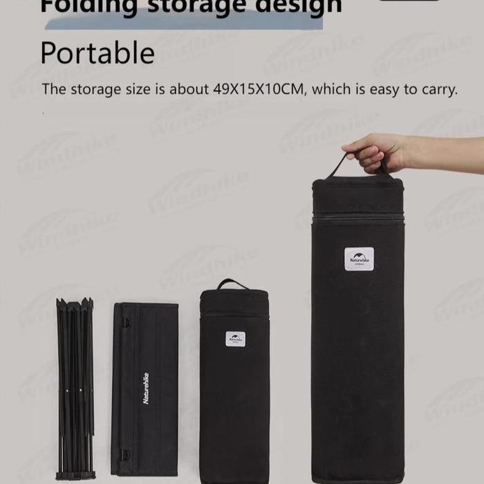 Meja Lipat Aluminium Portable Piknik Camping Naturehike Nh22Yw008 New