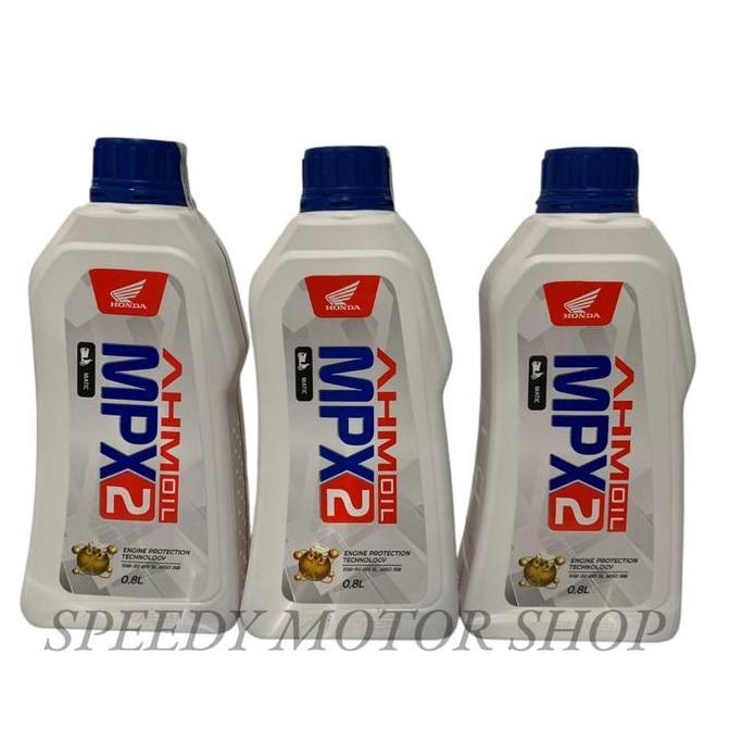 Olinol- Paket Hemat Oli Mpx2 800Ml Untuk Motor Matic Honda Beat, Scoopy, Vario, Hgenio, Spacey, Dan 