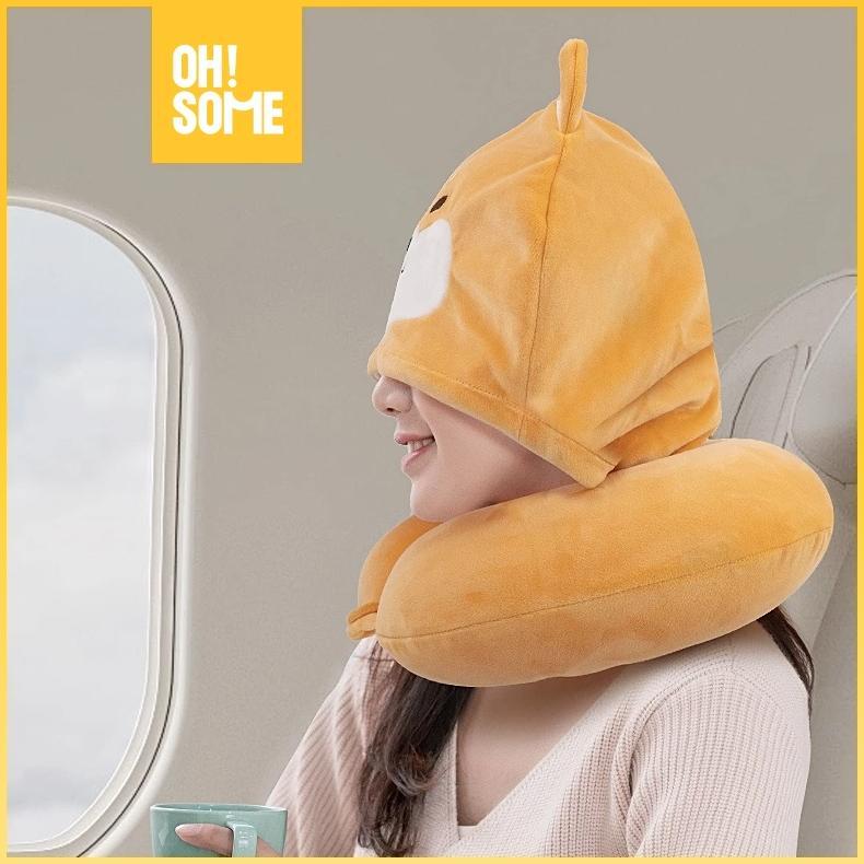 OHSOME - Alba Sol Hooded Neck Pillow Bantal Leher