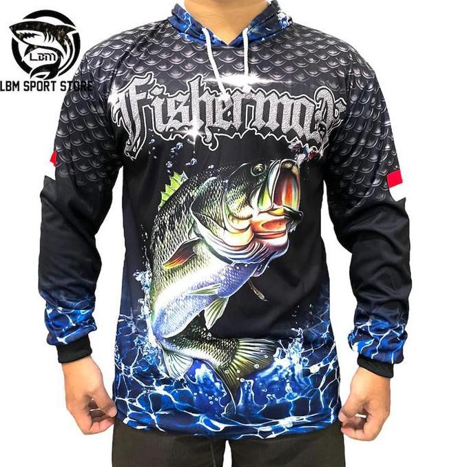 Pootbol- Baju Mancing Kaos Udang Jersey Udangg Galah Lengan Panjang Sport