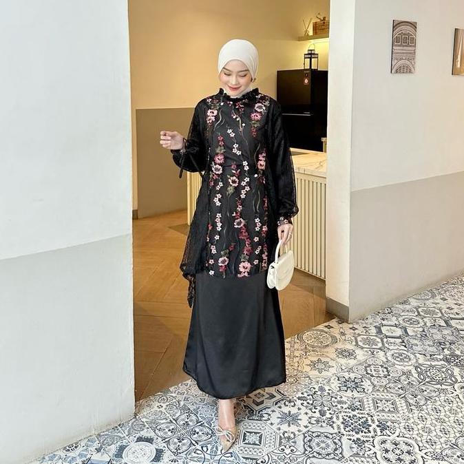 ZEMIRA TUNIK BRUKAT / TUNIK BRUKAT / OUTER BRUKAT / OUTER TILE GARDEN CS