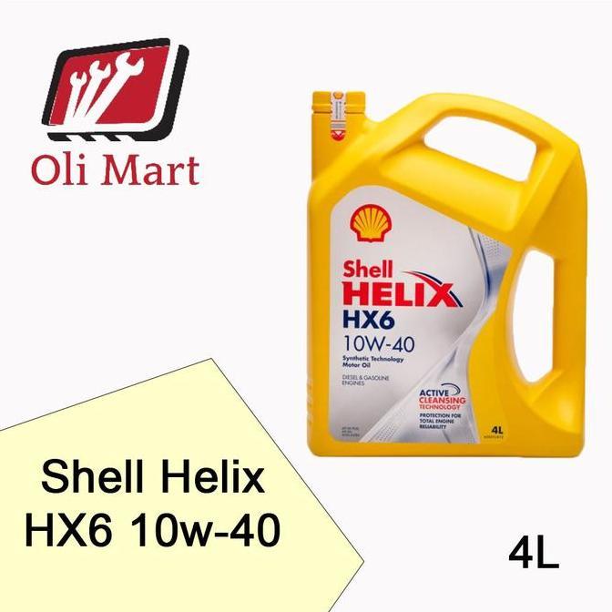 Olinol- Oli Mesin Shell Helix Hx6 10W40/ Oli Shell Helix Hx6 10W-40