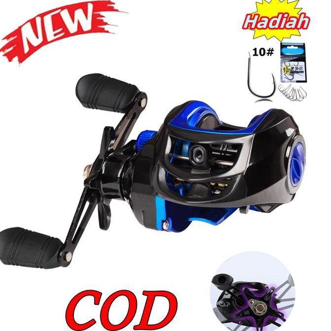 Fishx- Baitcasting Reel Pancing Bc Reel Kecepatan Tinggi Up To 10Kg Max Drag Laut Memancing Untuk Ba