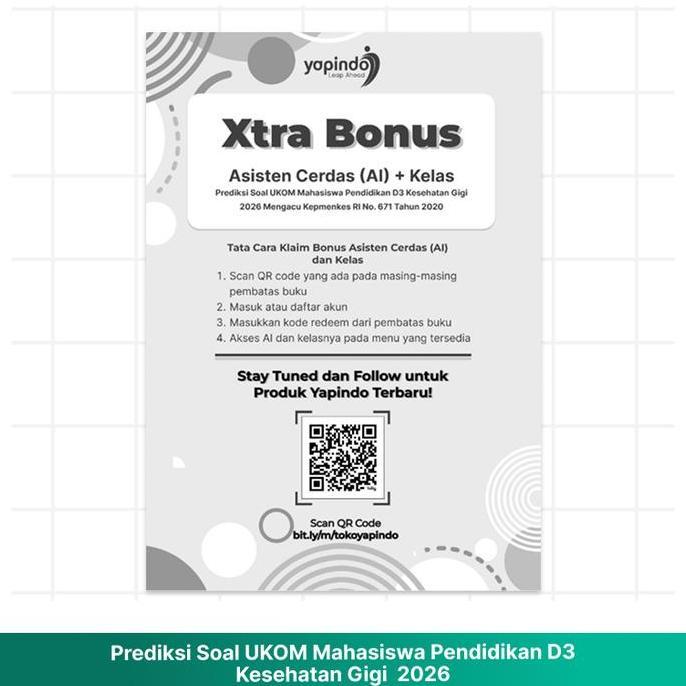 Ydisuher - Ukom Academy Buku Prediksi Soal Ukom D3 Kesehatan Gigi ( Perawat Gigi ) 226