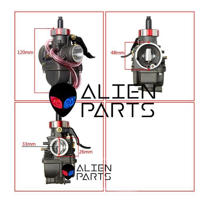 (Cod) Karburator Keihin Pe 28 26 24 Black Mamba Skep Kuningan Thailand Pe28 Pe26 Pe24 Hitam Sekep Se