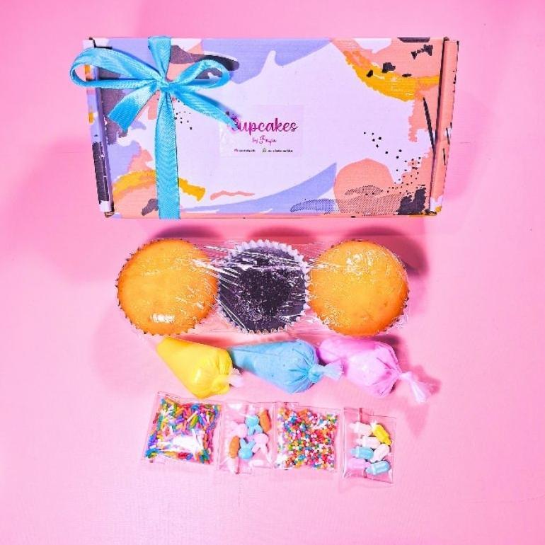 DIY Cupcake Decoration Package Dengan 3 Cupcake & Buttercream Termurah
