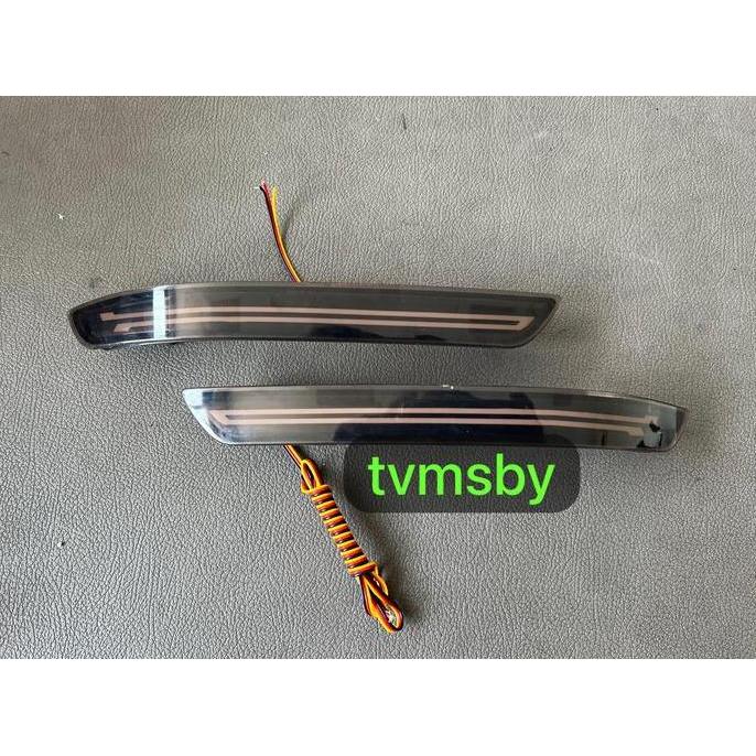 Promo LED Bumper Reflektor lampu Bumper Mata Kucing Innova Reborn SMOKE Diskon