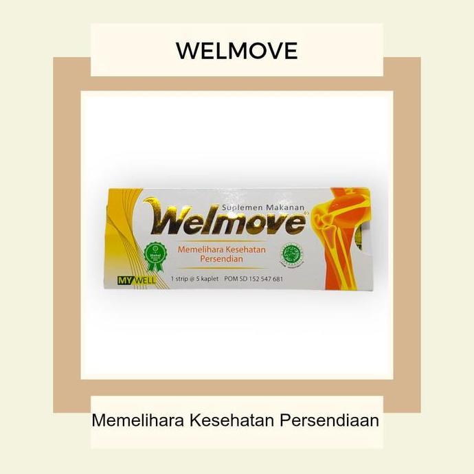 Welmove suplemen makanan wellmove vitamin sendi tulang isi 5 kaplet