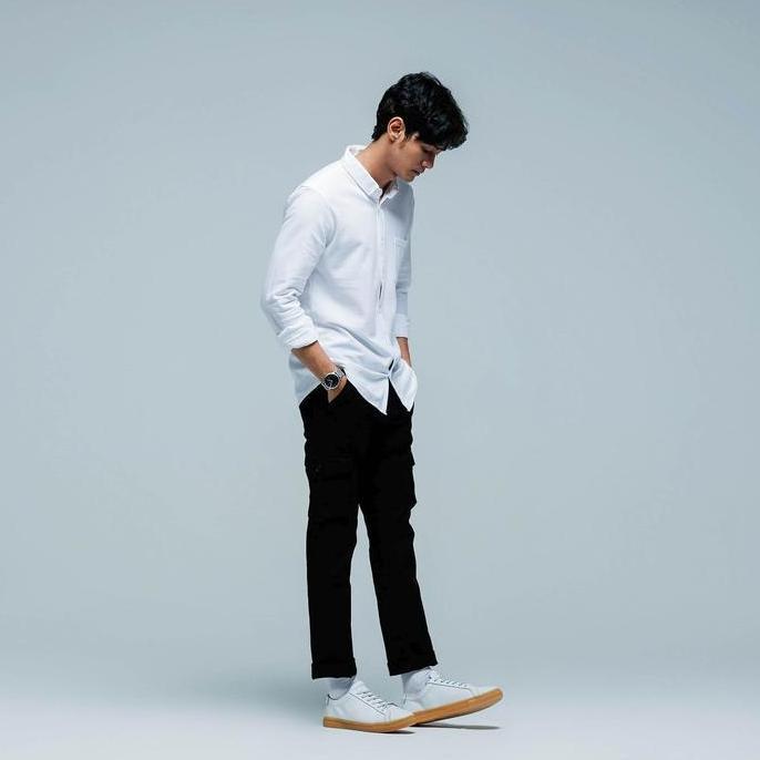 Xxxy- Kemeja Panjang Pria Jb Psy Long Shirt White