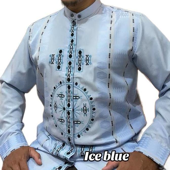 ALFATIH SERIES Koko pria dewasa songket bordir premium / koko  Pria Formal Mewah CS