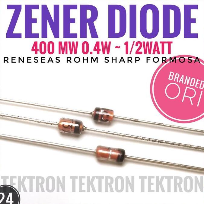 Murah (1) ZENER DIODE 6.2V 400mW BRANDED ZD harga perbuah MTZJ6.2C eq 1N753 1N821 1N823 1N825 1N827 