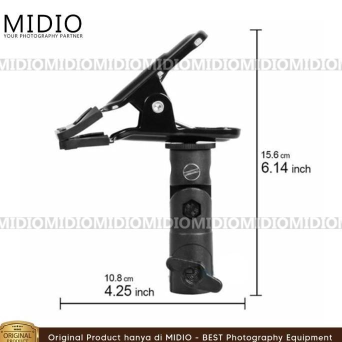 Midio Penjepit Clamp Besi properti foto Plus Aluminium Spigot 3/8 1/4