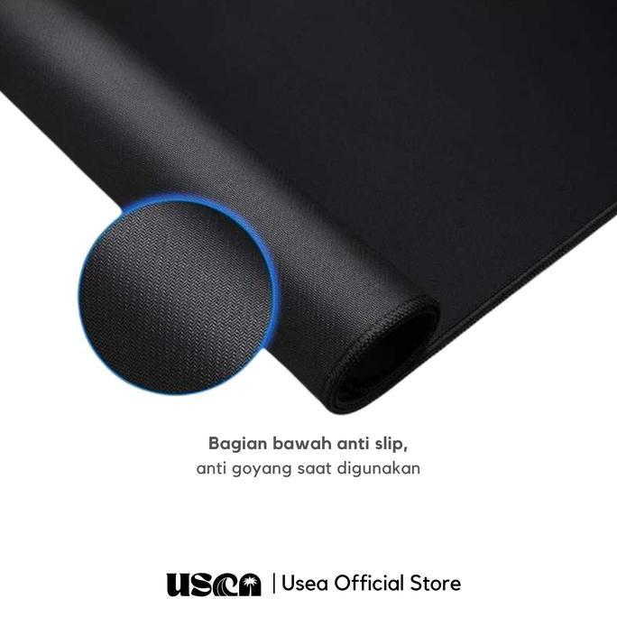 Funfake- Usea Mousepad Gaming Xl Super Besar Mouse Pad Rubber Desk Mat Hitam Deskmate 30 X 60 Cm 30 