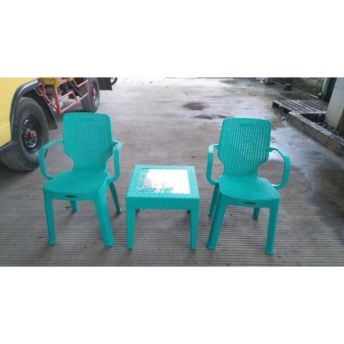 Set Meja dan Kursi Teras Plastik Murah Meriah (TERBAIK) (TERBARU) (TERMURAH)