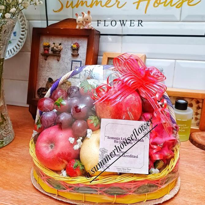 lebaran 2026 summer house flower (parcel buah standard) | parcel buah jakarta, parcel buah bogor, pa
