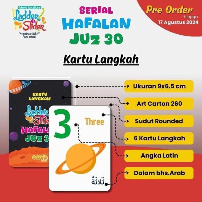 PERMAINAN ULAR TANGGA SERIAL HAFALAN JUZ 30 LADDER DAN SLIDER PERMAINAN EDUKASI ANAK ISLAMI ADZKIA B