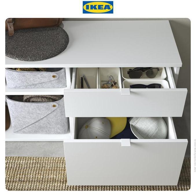 IKEA VIHALS Meja TV Dengan Laci Kuat Minimalis Putih 146x37x50 cm Furniture (TERBAIK) (TERBARU) (TER