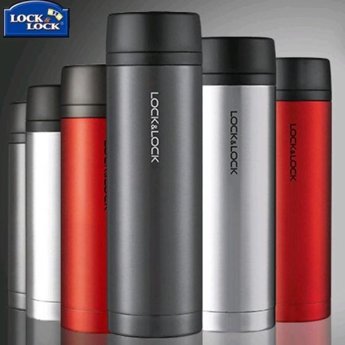 LOCK N LOCK COMPACT TUMBLER 250ML BLACK BOTOL MINUM TERMOS LHC41 - M