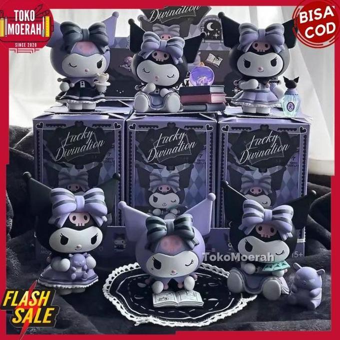 MAINAN MISTERI BOX MINIATUR KUROMI WEREWOLF BONEKA ACTION FIGURE SANRIO KUROMI WEREWOLF LUCU IMUT KO