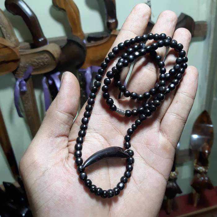 (Diskon) Kalung Tasbih Kaoka Warna Hitam Bestseller