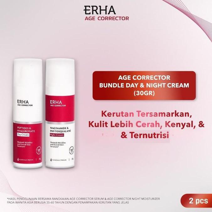 Zexus- Erha Age Corrector Day & Night Cream - Krim Anti Aging Pagi & Malam