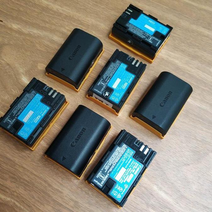 THE BEST BATERAI CANON LPE6N BATRE BATTERY BEKAS ORI EOSR 5DIV NON LP-E6N 70D KODE 282