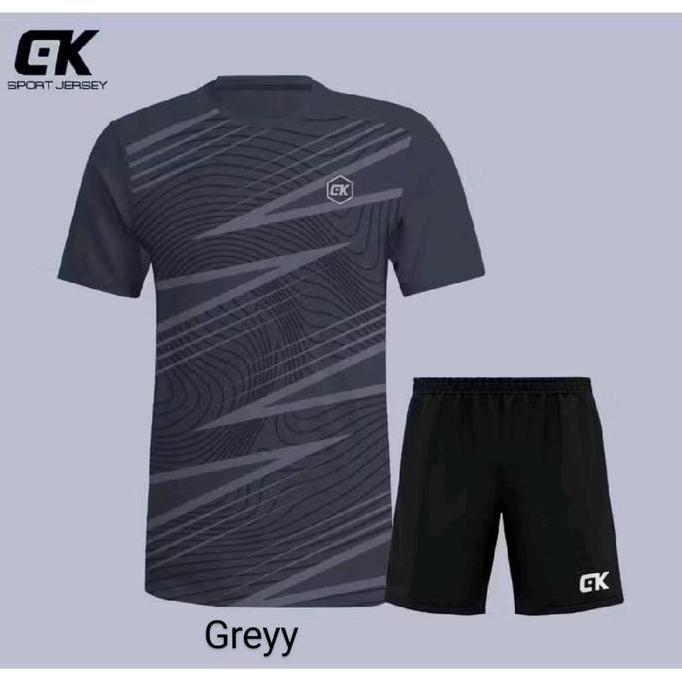 Baju Olahraga Setelan CK Sport Printing Dewasa Kaos dan Celana Premium Jersey Pria Wanita