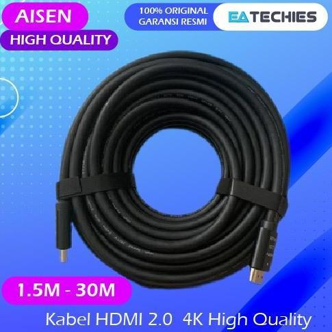 TERMURAH - AISEN Kabel HDMI 2.0 4K 30M 30 Meter HDMI to HDMI V2.0 High Speed Premium